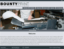 Tablet Screenshot of bountyprint.com